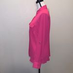 Michael Kors NWT  Basics Radiant pink pocket zip up shirt Photo 3
