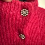 EXPRESS Women's Pink Button-Up Sweater Tunic/ Dress Large Photo 1