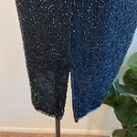 JMB Vintage Black Hand Beaded Sequin Sleeveless Knee Length Dress Size Large Photo 2