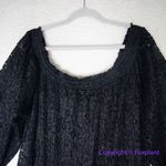 Free People New! One Party Carina Meadow Black Lace Mini Dress Bandeau , size M Photo 5