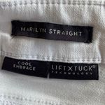 NYDJ NWOT White Marilyn Ankle with Fray Hem Jeans Plus Size 18P Lift Tuck Photo 2