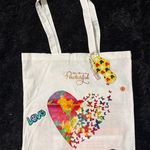 Handmade ‎ multicolored Heart tote Bag Photo 0