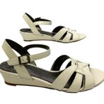 LifeStride Yvette Strappy Wedge Sandal White US Women's 6.5M Size 6.5 Photo 2