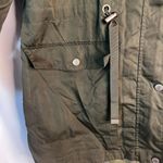 Time & Tru Green Hooded Lightweight Camo Lined Windbreaker Trench JRS 12-14-SM Photo 6