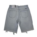 KanCan Womens L Ava High Rise 90's Boyfriend Button Fly Denim Shorts NEW Blue Size L Photo 2