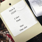 Coldwater Creek  NWT 22239 Pullover Fringe Zig Zag Open Knit Poncho One Size Photo 2