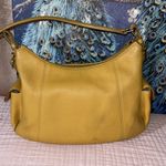 Dooney & Bourke Vintage Mustard Leather Hobo Bag Photo 6