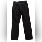 Reformation  Cynthia High Rise Straight Jeans Black Lagoon Destroyed Size 25 Photo 6