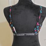Calvin Klein  Women's Archive Logo Lightly Lined Bralette Litho Print Size XL Photo 3