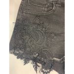 American Eagle American-eagle-outfitters Women's Black Hi-Rise Shortie Flower Overlay Sz 0 Photo 4