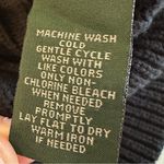 Ralph Lauren LRL Lauren Jeans Co. Medium Black Ribbed Cotton Sweater, Crew Neck. Zip Neckline Photo 8