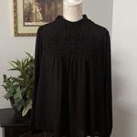 Cato  Women’s Medium Long Sleeve Pullover Tunic Top High Lace Neck Photo 2