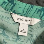 Nine West  women’s size large Teal Sleeveless Button-Down Dress v-neck Photo 6