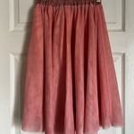 Modcloth women's Pink Tulle Layered Midi Skirt XS Photo 5