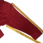 Polo AVENUE Woman’s Plus 26/28 Red Velour button down long sleeve Top Blouse Photo 11