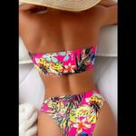 Vibrant , Multi-Colored, Tropical, Bikini Set Photo 2