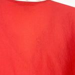 JM Collection  Red Orange Beaded V Neck Blouse Top Photo 3