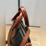 Dooney & Bourke Vintage Black All-Weather Leather Satchel AWL Zip Top Photo 5