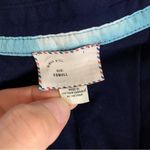 Anthropologie  9H15 Blue White Grid Print Sleeveless Top Boho Festival XS Photo 3