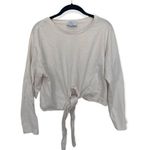ZARA Trafaluc SZ M oversized tie front long sleeve top Photo 1
