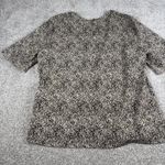 Talbots  Woman Short Sleeve Pullover Blouse Animal Print Colors Women's Size‎ 16 Photo 4