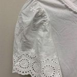 Rachel Parcell  T-Shirt White Lantana Eyelet Lace Sleeves & Accents Women's S Photo 3