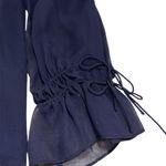 Diane Von Furstenberg DVF  ‘Kirsty’ Blouse Midnight Blue Size 2-100% Silk Photo 2