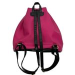 Juicy Couture NWOT  Hot Pink & Black Patent Drawstring Backpack Photo 1