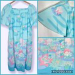 Floral Pastel House Dress partial Zip one side pocket No tags one size fits most Photo 2