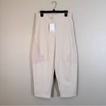 Parker  Tan Faux Leather Suede Cropped Horseshoe Pants Women’s M The Ricki NWT Photo 13