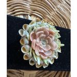 Vintage 1940s Sailor Made Brooch/Pin Handmade Shell Sharktooth Pastels Pink Photo 3