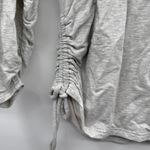 Athleta Lombard Gray Ruched 3/4 Sleeve Crewneck Sweater Sweatshirt Sz S Photo 3