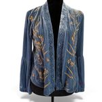 Johnny Was Aria tonal heavily embroidered velvet jacket NWT Photo 5
