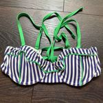 Anthropologie Maeve by Women’s XS Blue Striped Green Swim Top Photo 0