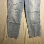 Sanctuary Social Standard High Rise Crop Straight Leg Jeans Size 10 Raw Hem Photo 5