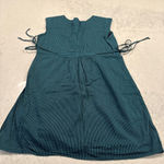 Vans Women's Teal Black Striped Sleeveless Dress M Photo 9