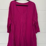 Woman Within Women’s 4X Hot Pink Top Blouse Plus Size Photo 0