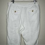 Cherokee 100% Linen White Capri Pants, Size 16 Photo 5