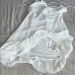ZARA  White Ruffle Hem Dress‎ Photo 8