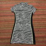 TAIL ZEBRA PRINT GREEN TRIM STRIPE QUARTER ZIP POLO GOLF TENNIS DRESS Black Photo 4