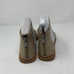 Lucky Brand Benecia Leather Beige Dune Sandal Back Zip 10 Dress Winter Haze Photo 3