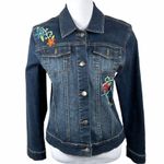 Harley Davidson Embroidered Jean Jacket, Blue, L Photo 0