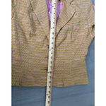 Vintage James Coviello Tweed Peplum Blazer Brown Pink Sz 6 Preppy Academia Twee Photo 7
