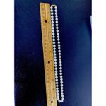 14K Gold Clasp 7MM Individually Knotted Real Creamy Pearl Strand 21” Necklace White Photo 6