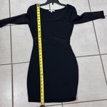 Charlotte Russe Women Black Sheer 3/4 Sleeve Party Mini Dress size small Photo 5