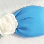 Amazon NEW BLUE FLOWERED BIKINI SET MEDIUM Photo 3