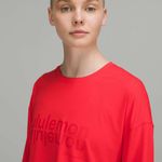 Lululemon Love Red Muscle Love Long Sleeve Shirt *Motif  Photo 5