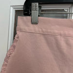 Haute Monde Blush Pink Stretchy Floral Roses Embossed Embroidered Skirt Size XL Photo 4