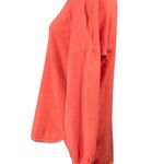 Max Studio Tunic Sweater Orange Size L large Round Hem Long Sleeve Photo 2