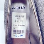 AQUA Silver Glitter High Heels Platform Shoes Size 6.5 Photo 7